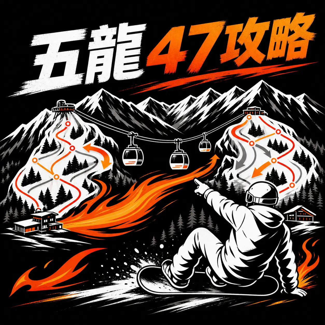 白馬五龍、47滑雪場簡易攻略本(2026/2027版)封面圖